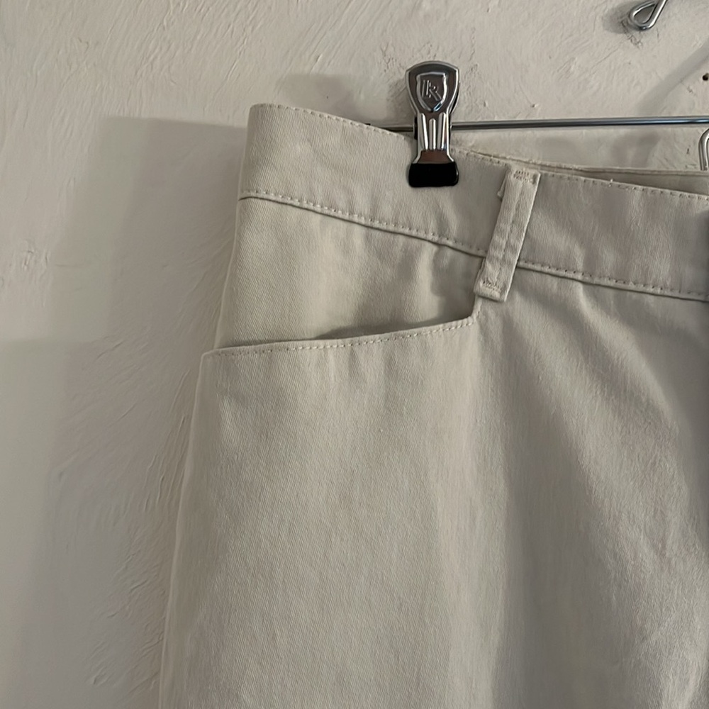 Sale! Lee Relaxed Straight Leg At the Waist Chinos, Size 10 Long, Beige/Tan - Picture 6 of 8